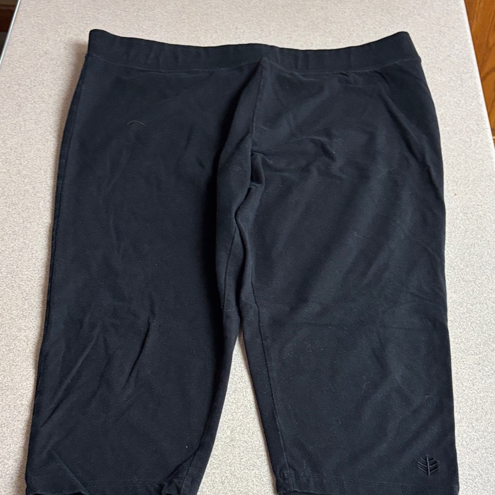 Coolibar Black Capris Sun Protective Women’s Pants size XL